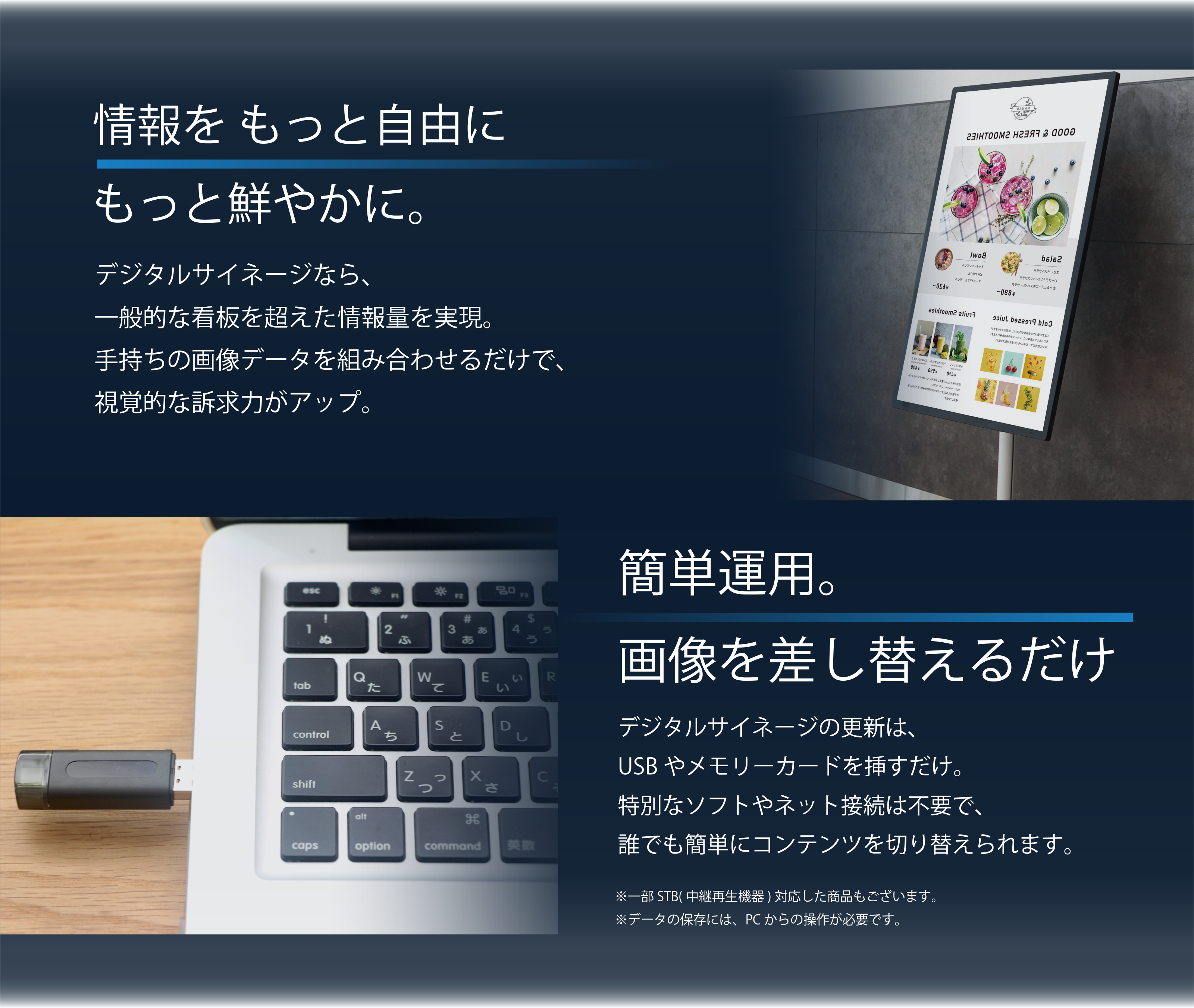 デジタルサイネージの特徴