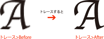 トレースすると